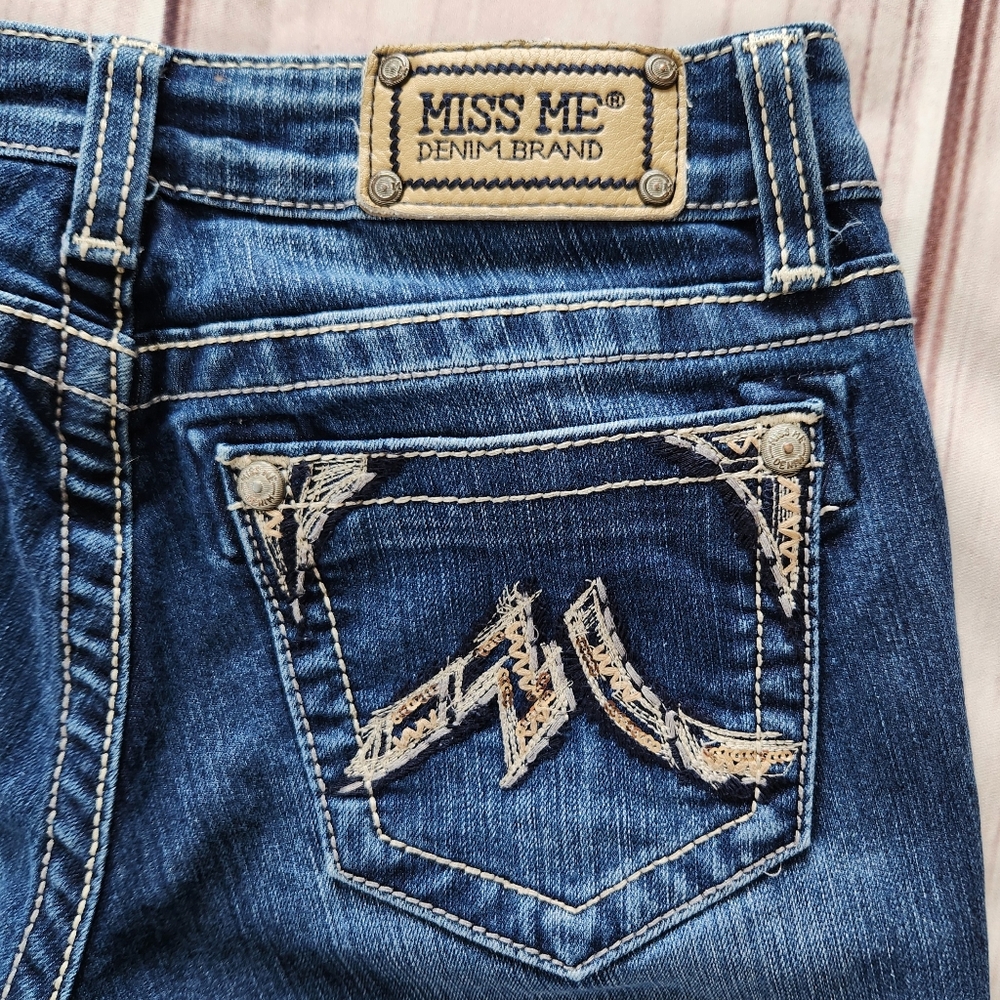 Miss Me Blue Skinny Jeans